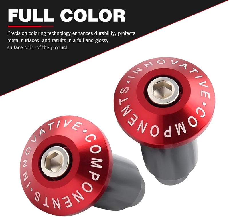 pinflaw Pack of 2 Motorcycle Handle Plug Accessories, Handlebar Grip Plugs, 7/8" Modified Handlebar Plug, Universal for Motorcycles (Black) - Image 5